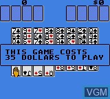 In-game screen of the game Solitaire FunPak on Sega Game Gear