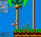 In-game screen of the game Sonic & Tails on Sega Game Gear