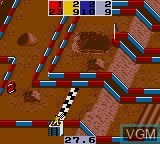 In-game screen of the game Super Off Road on Sega Game Gear