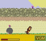 In-game screen of the game Taz-Mania on Sega Game Gear