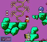 In-game screen of the game Cosmic Spacehead on Sega Game Gear