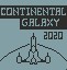 Title screen of the game Continental Galaxy 2020 on Videojet / Hartung Game Master