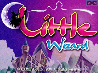 Title screen of the game Little Wizard on GamePark Holdings Game Park 32
