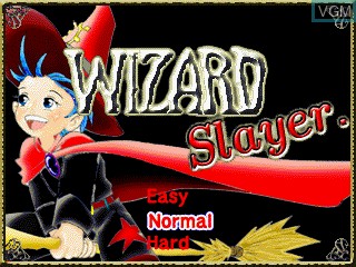 Title screen of the game Wizard Slayer on GamePark Holdings Game Park 32
