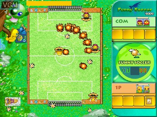 In-game screen of the game Funny Soccer 2002 on GamePark Holdings Game Park 32