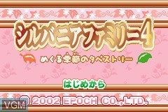 Title screen of the game Sylvania Families 4 - Meguru Kisetsu no Tapestry on Nintendo GameBoy Advance
