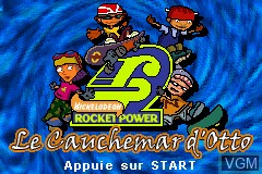 Title screen of the game Rocket Power - Le Cauchemar d'Otto on Nintendo GameBoy Advance