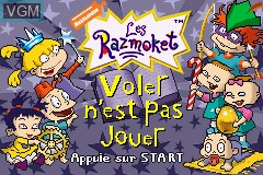 Title screen of the game Razmoket, Les - Voler N'Est Pas Jouer on Nintendo GameBoy Advance