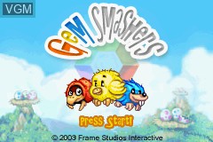 Title screen of the game Gem Smashers on Nintendo GameBoy Advance