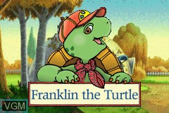 Title screen of the game Franklin the Turtle on Nintendo GameBoy Advance