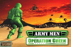 Title screen of the game Army Men - Operation Green on Nintendo GameBoy Advance
