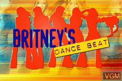 Title screen of the game Britney's Dance Beat on Nintendo GameBoy Advance