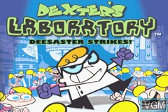 Title screen of the game Dexter's Laboratory - Deesaster Strikes! on Nintendo GameBoy Advance