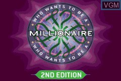 Title screen of the game Who Wants to be a Millionaire? 2nd Edition on Nintendo GameBoy Advance