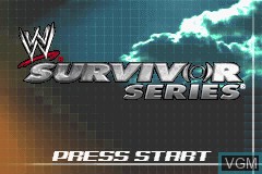 Title screen of the game WWE Survivor Series on Nintendo GameBoy Advance