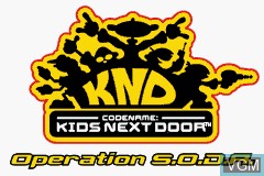 Title screen of the game Codename - Kids Next Door - Operation S.O.D.A. on Nintendo GameBoy Advance