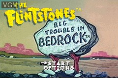 Title screen of the game Flintstones, The - Big Trouble in Bedrock on Nintendo GameBoy Advance