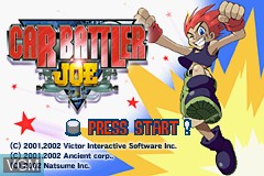 Title screen of the game Car Battler Joe on Nintendo GameBoy Advance