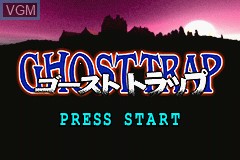 Title screen of the game Ghost Trap on Nintendo GameBoy Advance