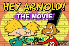 Title screen of the game Hey Arnold! The Movie on Nintendo GameBoy Advance