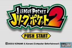 Title screen of the game J.League Pocket 2 on Nintendo GameBoy Advance