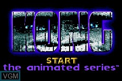 Title screen of the game Kong - The Animated Series on Nintendo GameBoy Advance