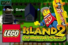 Title screen of the game LEGO Island 2 - The Brickster's Revenge on Nintendo GameBoy Advance