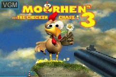 Title screen of the game Moorhen 3 - The Chicken Chase! on Nintendo GameBoy Advance