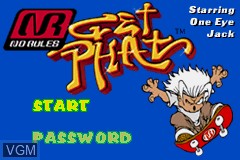 Title screen of the game No Rules - Get Phat on Nintendo GameBoy Advance