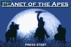 Title screen of the game Planet of the Apes on Nintendo GameBoy Advance