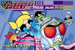 Title screen of the game Powerpuff Girls, The - Mojo Jojo A-Go-Go on Nintendo GameBoy Advance