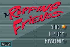 Title screen of the game Ripping Friends, The - The World's Most Manly Men! on Nintendo GameBoy Advance
