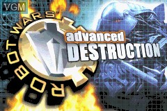 Title screen of the game Robot Wars - Advanced Destruction on Nintendo GameBoy Advance