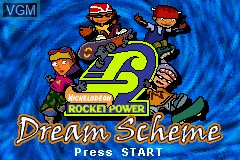 Title screen of the game Rocket Power - Dream Scheme on Nintendo GameBoy Advance