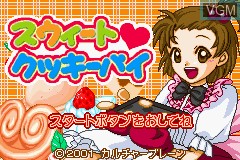 Title screen of the game Sweet Cookie Pie on Nintendo GameBoy Advance