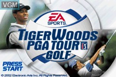 Title screen of the game Tiger Woods PGA Tour Golf on Nintendo GameBoy Advance
