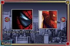 Title screen of the game 2 in 1 Game Pack - Spider-Man & Spider-Man 2 on Nintendo GameBoy Advance