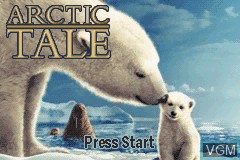 Title screen of the game Arctic Tale on Nintendo GameBoy Advance