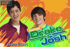 Title screen of the game Drake & Josh on Nintendo GameBoy Advance