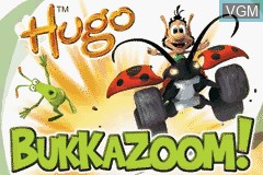 Title screen of the game Hugo Bukkazoom! on Nintendo GameBoy Advance