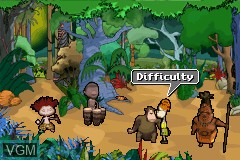 Menu screen of the game Wild Thornberrys Movie, The on Nintendo GameBoy Advance