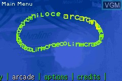 Menu screen of the game Colin McRae Rally 2.0 on Nintendo GameBoy Advance