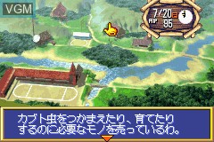 Menu screen of the game Boku no Kabuto Mushi on Nintendo GameBoy Advance