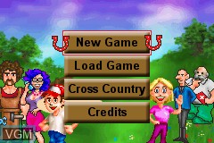 Menu screen of the game Let's Ride! Sunshine Stables on Nintendo GameBoy Advance