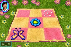 In-game screen of the game Barbie Groovy Games on Nintendo GameBoy Advance