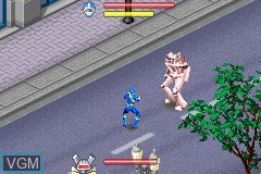 In-game screen of the game Power Rangers - Wild Force on Nintendo GameBoy Advance