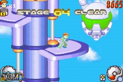 In-game screen of the game Spy Kids Challenger on Nintendo GameBoy Advance