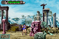 In-game screen of the game Altered Beast - Guardian of the Realms on Nintendo GameBoy Advance