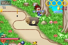 In-game screen of the game Crazy Chase on Nintendo GameBoy Advance