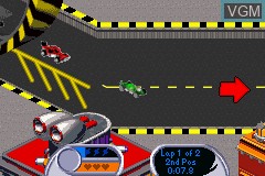 In-game screen of the game Hot Wheels - Velocity X on Nintendo GameBoy Advance